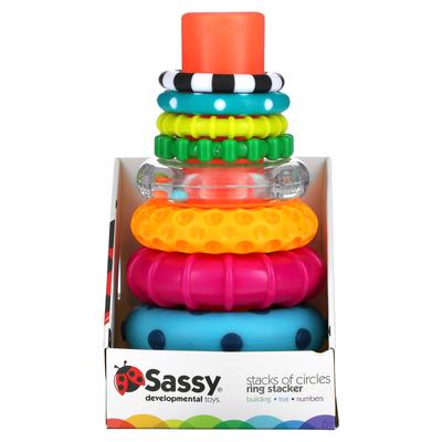 Sassy Круговая стопка, кольцевая стопка, набор из 10 предметов