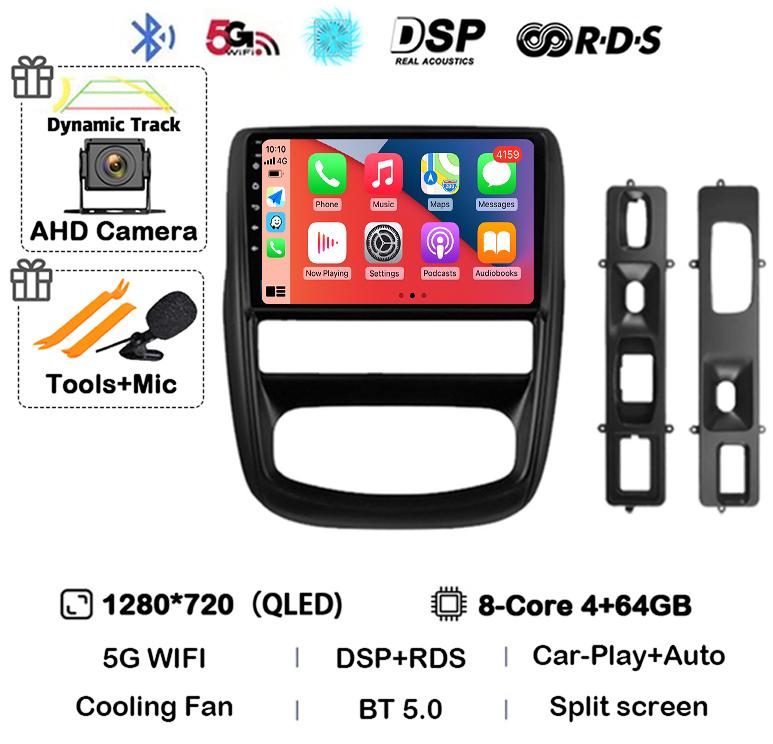 Android 14 Carplay Автомагнитола для Renault Duster 1 2010 2011 2012 2013 2014 2015 Мультимедийный Видеоплеер GPS 360 Камера 4G