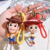Toy Story Figure Keyring Woody Buzz Lightyear Jessie Doll Pendant Car Keychain Birthday Christmas Gift for Girls Kids