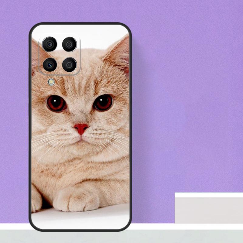British Shorthair Cat For Samsung Galaxy M13 M33 M53 M12 M32 M52 M14 M34 M54 M20 M51 M21 M30s M31s M15 M55 Case