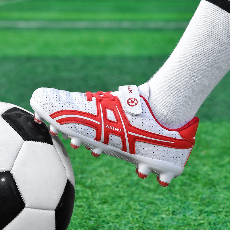 Children's football shoes spike broken spike boys shoes Velcro ball captain girls primary school students game training sports shoes
