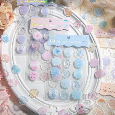 Мистер. Бумажные милые наклейки Starlight из эпоксидной смолы для конвертов и справочников