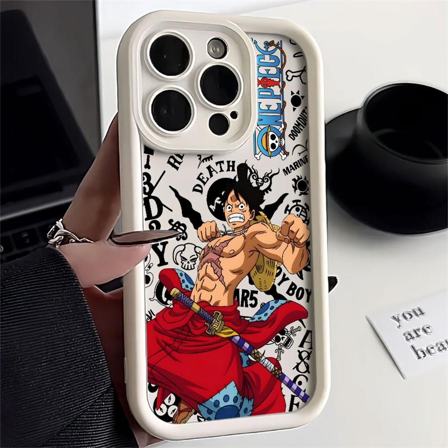 Anime One Pieces Luffys Zoro Phone Case for iPhone 17e 17 16e 16 15 14 13 12 11 Air Pro Max Mini XR XS Plus Soft TPU Back Cover