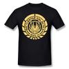 New Battlestar Galactica BSG 75 SciFi T-shirts Many Summer Crew Neck Cotton Short Sleeve Black Tee Men Brand Top Oversize Unisex