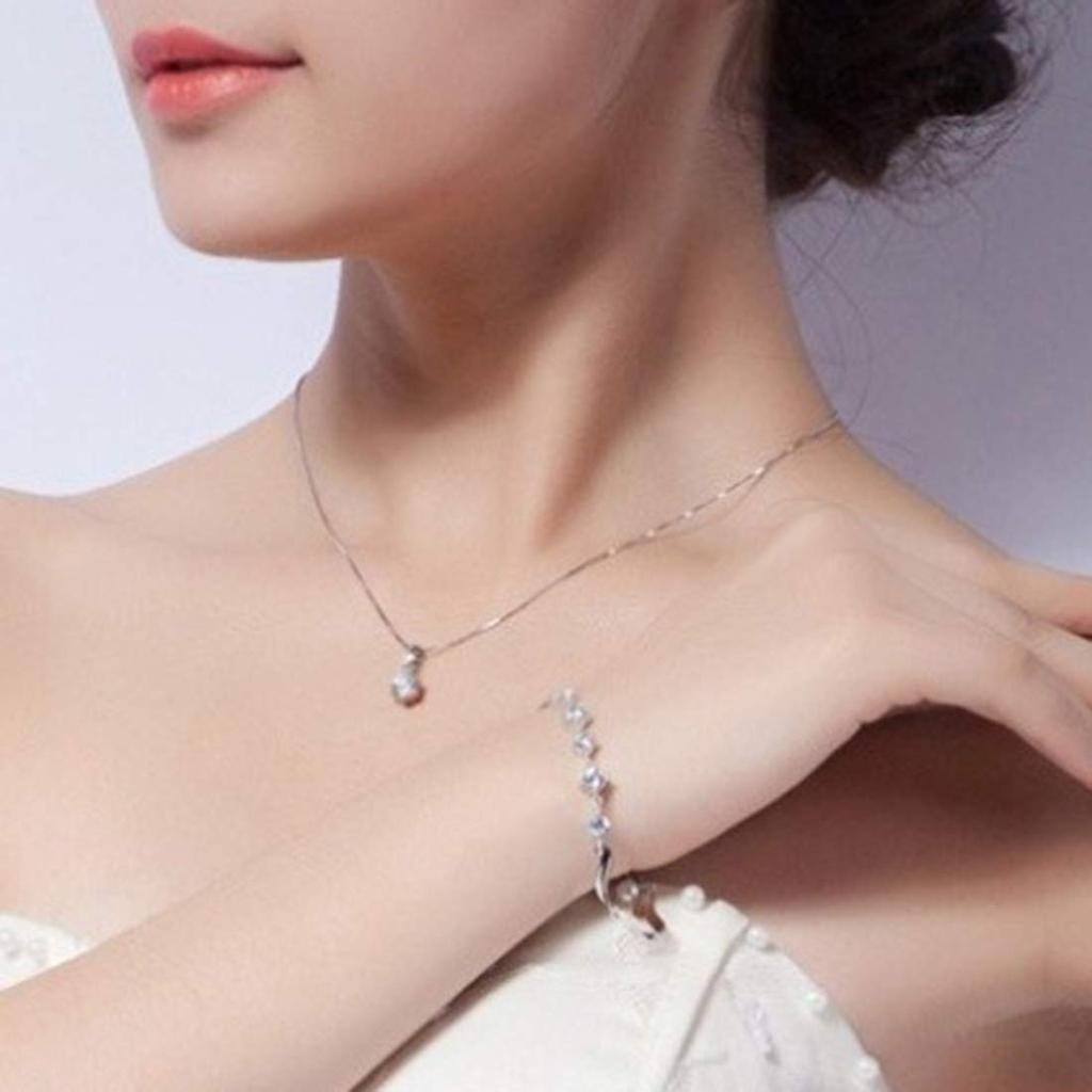 Регулируемый браслет из стерлингового серебра с австрийскими кристаллами и шипами на цепочке для женщин и девочек, стильный