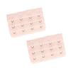 2PCS Soft Flexible Comfort Bra Extender Strap Extension 4 Hooks