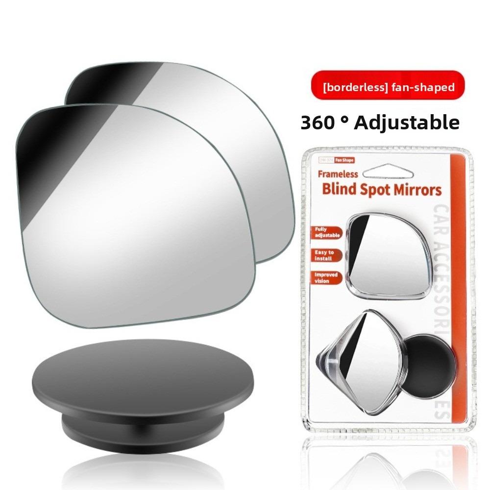 2pcs Set 360° Adjustable Blind Spot Mirror Wide Angle Parking Mirror Blind Spot Monitoring