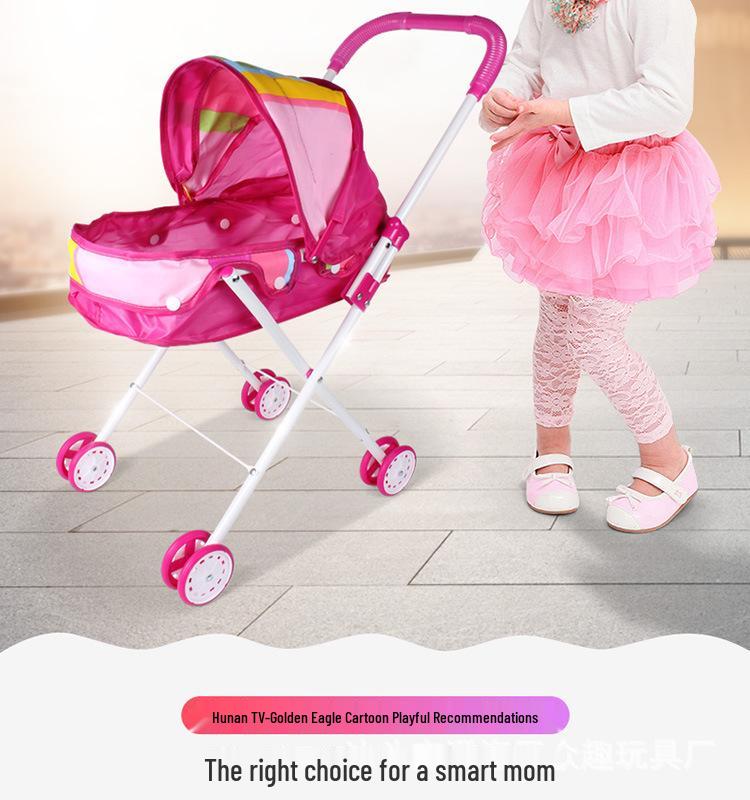 Игровой домик для девочек с куклой и набором игрушечной коляски