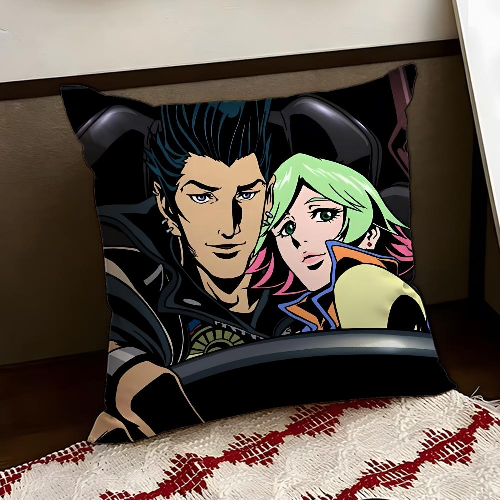 AnimeREDLINE Cushion Cover Reversible Soft Durable Pillow Cover Home Car MultiScene Use for Daily Comfort