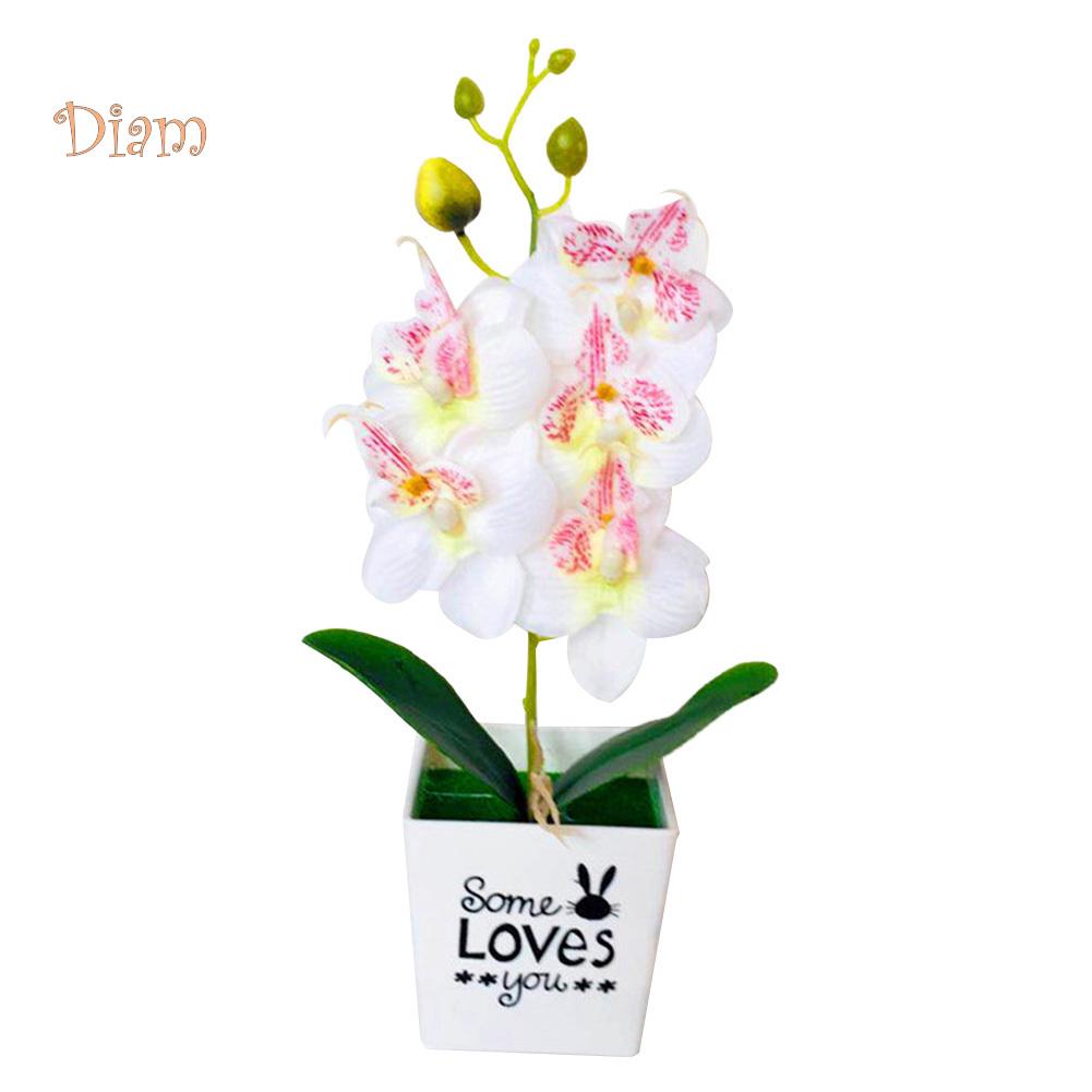 LCP искусственная бабочка орхидея бонсай поддельный цветок с горшком домашний декор мебели