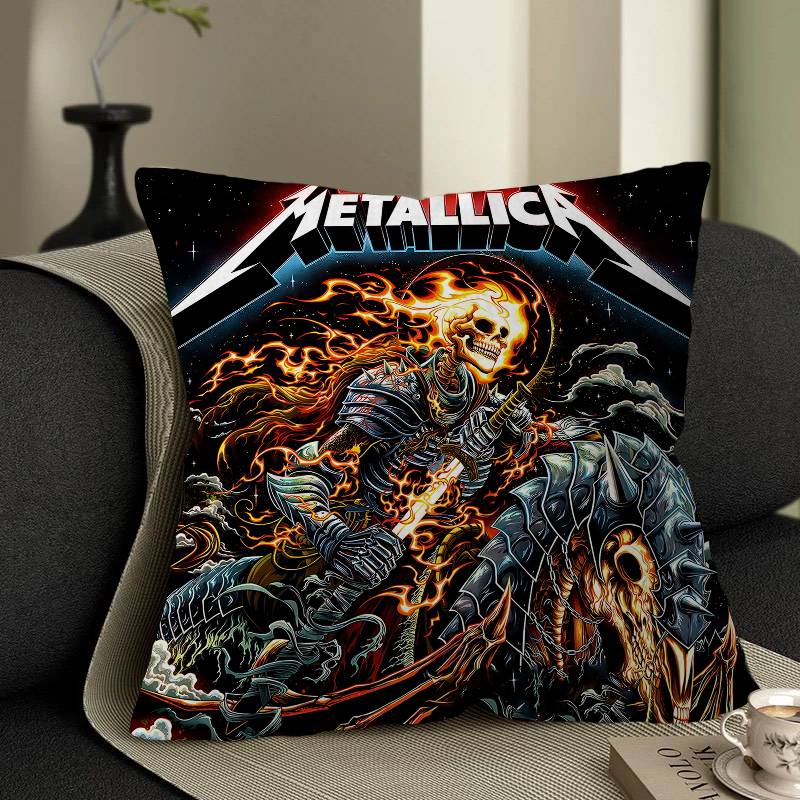 Подушка с чехлом M-METALLICA Cool Cushion Cover Наволочка Обивка Диван Плед для дивана Домашний Декор Наволочка