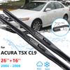 Для Acura TSX CL9 Honda Accord 2004 2005 2006 2007 2008 передние бескаркасные щетки стеклоочистителя силиконовые шайбы автомобильные аксессуары UJ