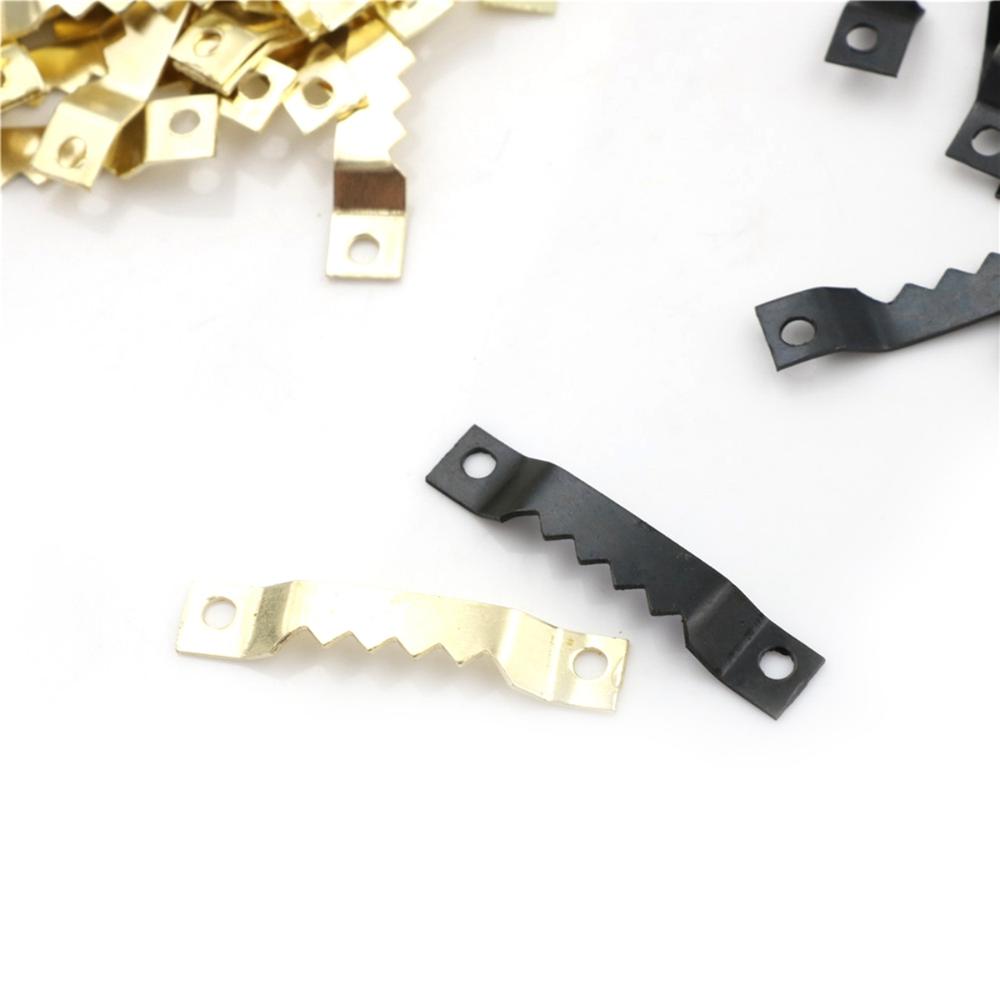 Clock Hanging Heavy Duty Steel Small Saw Tooth Hooks Sawtooth Photo Frame Holder Picture Hangers
