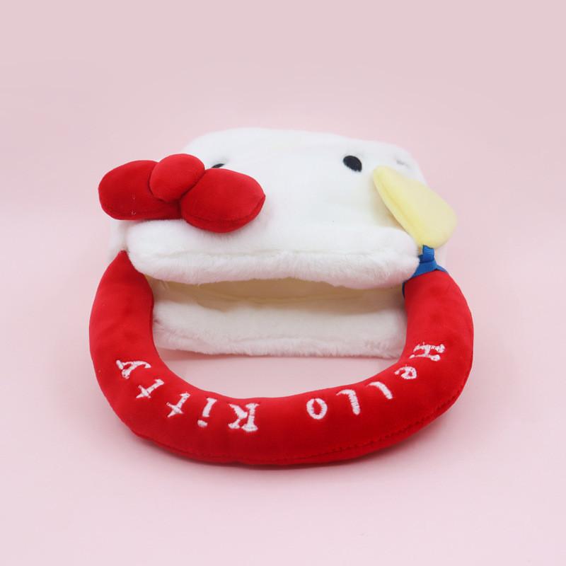 Милый плюшевый рюкзак Hello Kitty с мягким коротким ворсом для девочек и коллекционеров