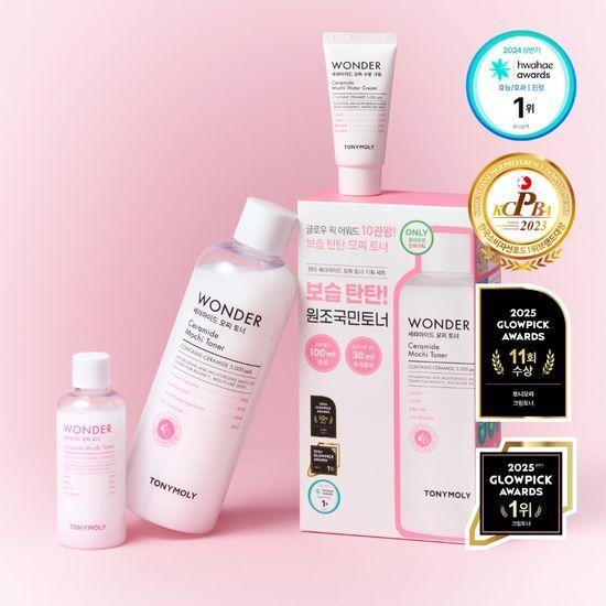 Tony Moly Wonder Ceramide Mochi Toner 500 мл Акция (+100мл + 30мл Крем)