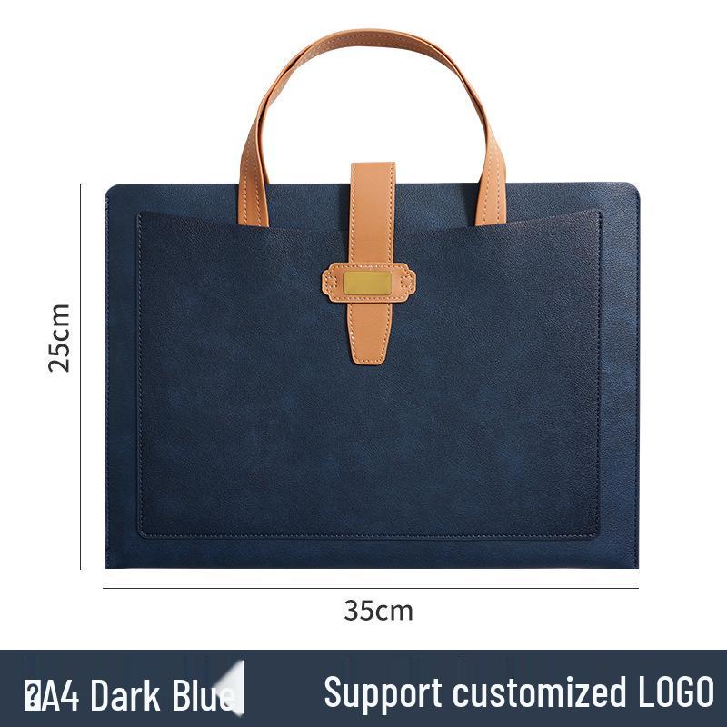 Кожаный держатель для документов формата А4 с настраиваемым логотипом