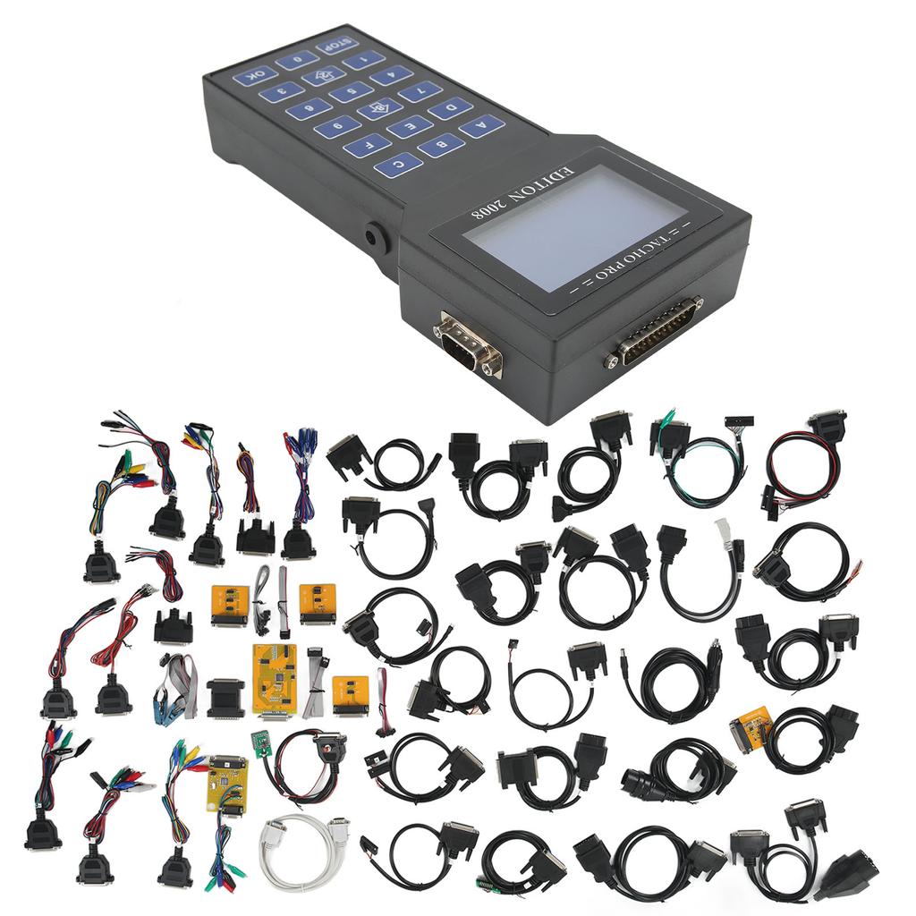 Для Tacho Pro 2008 Mileage Adjuster Full Cable Dash Programmer LCD Display Backlight Universal Tool