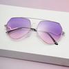 Новые винтажные многоугольные солнцезащитные очки Женские Мужские Металлическая оправа Солнцезащитные очки Женские Очки металлическая оправа для Мужчин Женщин