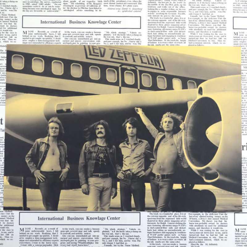 Ретро-постер группы Zeppelin - Бесплатная доставка, Крафт-бумага, Декоративное настенное искусство для бара или общежития.