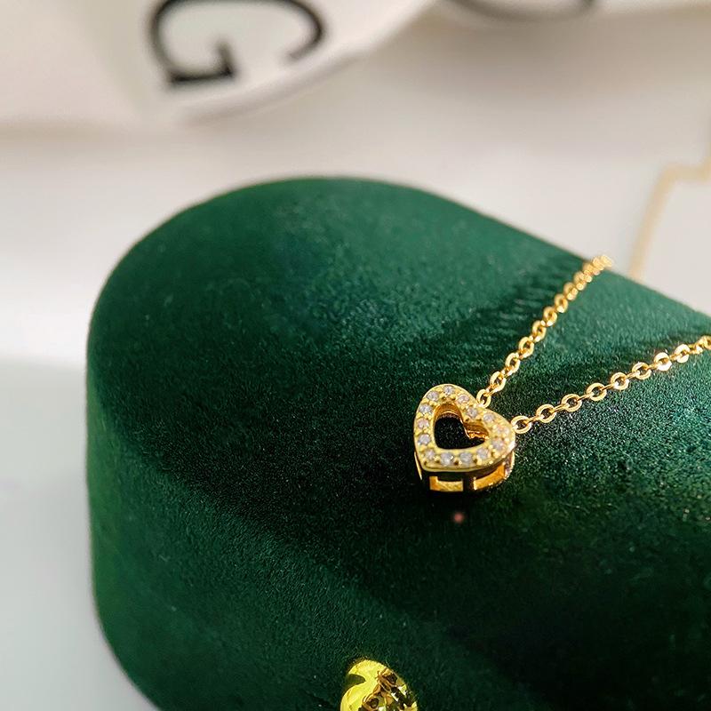 Милое выдолбленное ожерелье Love для женщин, роскошная и изысканная мини-цепочка на ключицу, ощущение высокого класса