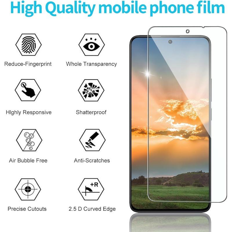 3 шт. HD Защитное стекло для экрана для Xiaomi Redmi Note 10 11 12 13 14 Pro 15 Pro 5G Стеклянная пленка Защита от царапин HD Стекло