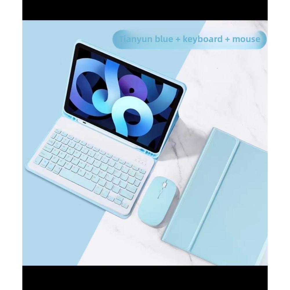 Чехол-клавиатура Bluetooth для iPad 10 2024 Pro 11 Air 6 Премиум кожаный чехол с беспроводной печатью