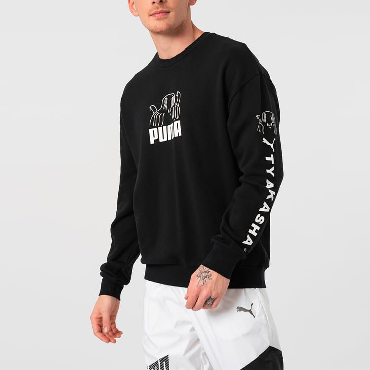 PUMA X TYAKASHA Sweatshirts Men's Crew Neck Moderate Regular 595562-01