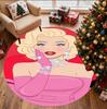 Marilyn Monroe Pattern Round Rug, Indoor/Outdoor Mat, for Picnic, Gameroom, Bedroom, Office, Living Room, Home Decor Carpet, Birthday Gift