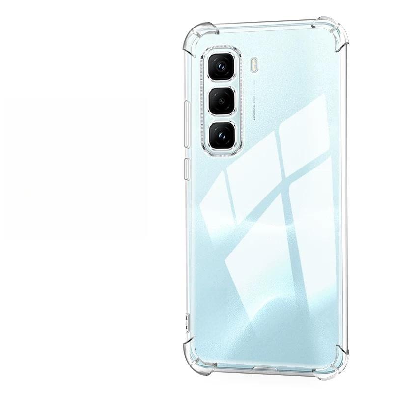 Прозрачный противоударный чехол из ТПУ для Infinix Hot 60 50 Pro Plus 60i 50i -Прозрачный