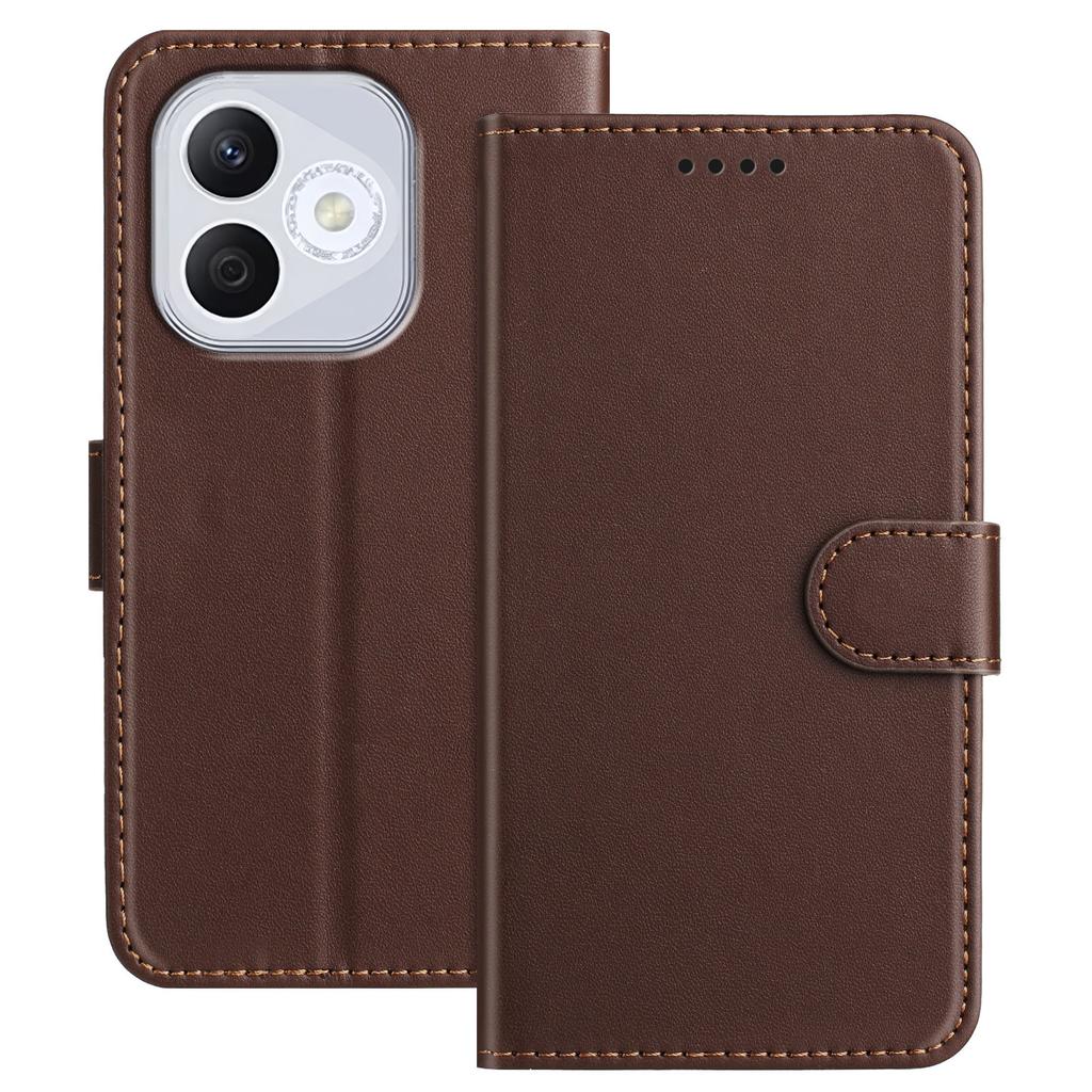 For Honor 400 Lite Leather Case Wallet Stand Solid Color Anti Drop Phone Cover