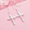 Серьги-крестики из стерлингового серебра 925 пробы, Свадебные украшения