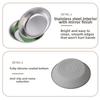 Wide Mouth Cat Food Bowls Anti-Tip Dog Food Dish Stainless Steel Dog Bowl  Pet Drinking Feeding