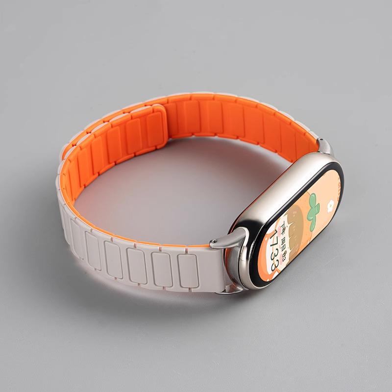 Магнитный спортивный ремешок для Xiaomi Smart Band 10/9/8 NFC - Дышащий ремешок
