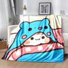 1pc Blanket Bubu and Dudu Print Design, Lightweight Blanket for Sofa, Bed- Soft &Warm, Gift for All Seasons like Christmas, Halloween