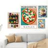 Retro Kitchen Supplies Posters Italian Food Pizza Dessert Cupcake Wall Art Prints Pictures Canvas Painting For Dining Room Decor