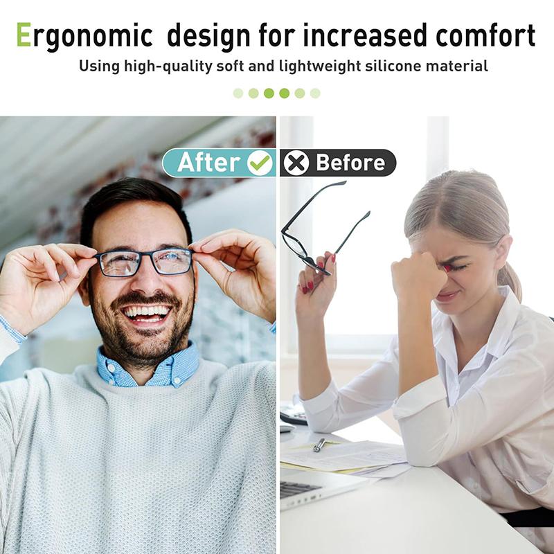 5 пар очков противоскользящие носовые упоры мягкие силиконовые клейкие носовые упоры для очков с пластиковой оправой солнцезащитные очки(Черно-белый)