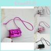 Модная Стильная Маленькая Квадратная Сумка Для Женщин Стильный Crossbody Кошелек В Черном Серебристом Розовом И Фиолетовом Цветах