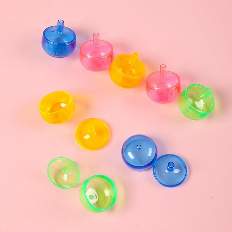 Classic Transparent Gyroscope Toy For Kids Plastic Handheld Creative Gift For Children