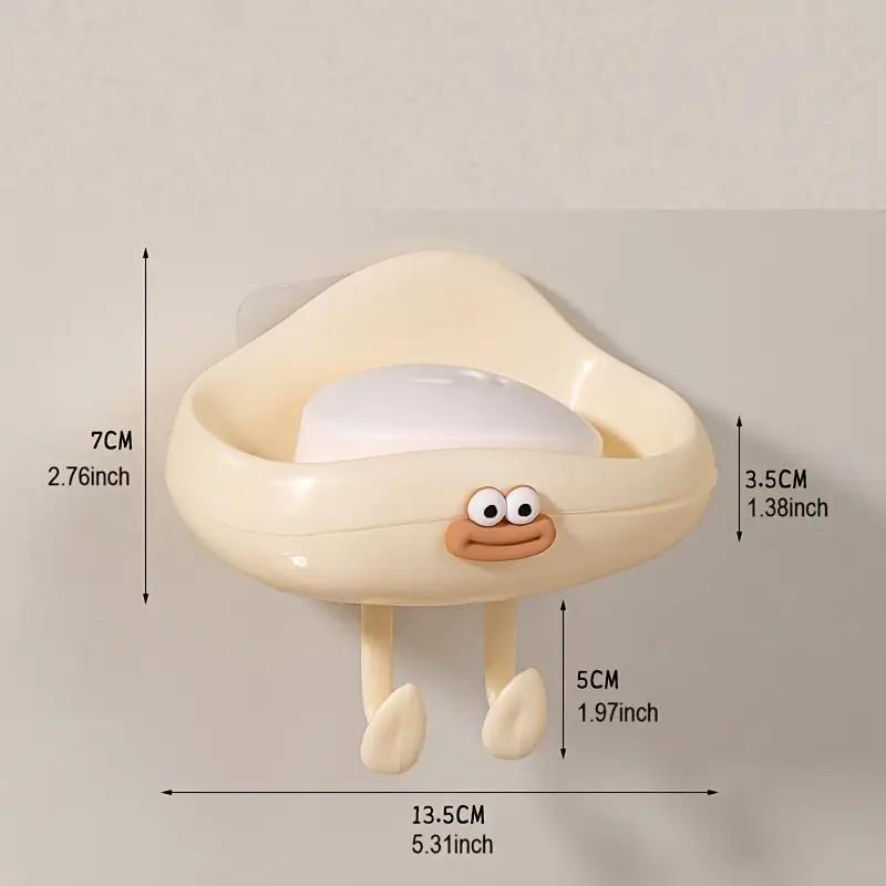 Милая силиконовая настенная мыльница в форме облака с дренажем для ванной и кухни