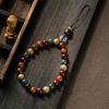 Charm Wooden Beaded Pendant Tibet Beads Lanyard Creative Car Key Ring  Backpack Decor