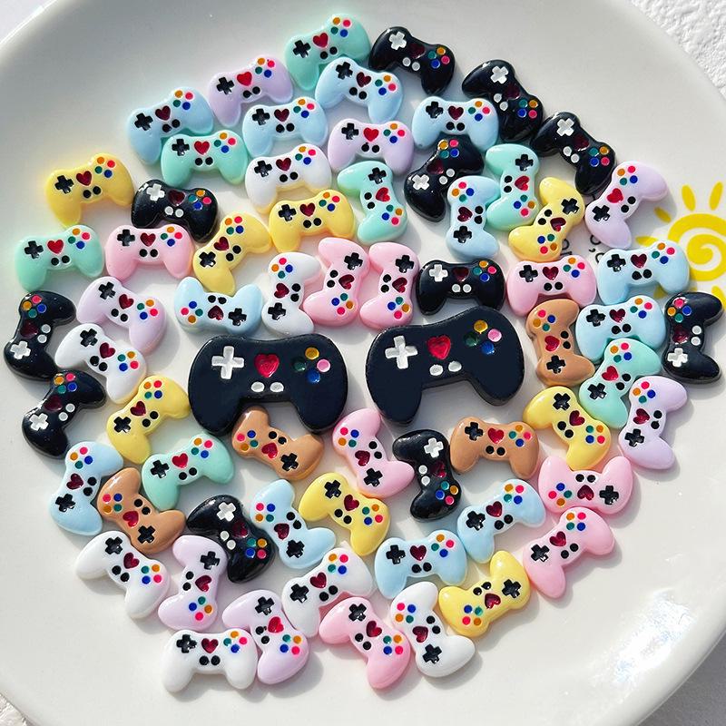 Мультяшный глянцевый игровой контроллер DIY смоляные украшения аксессуары чехол для телефона крем клей патч материалы