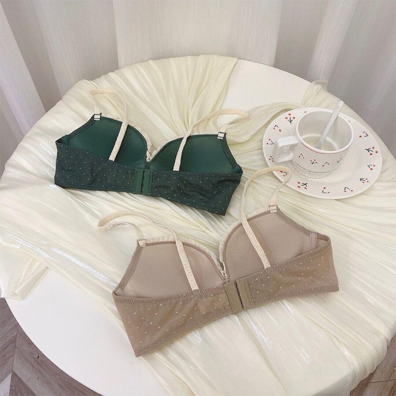 Без стального кольца, маленькая грудь, нижнее белье для девочек, милый бюстгальтер с кружевной кромкой, антипровисающий бюстгальтер с бантом, топ, поддерживающий бюстгальтер
