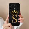 Для Redmi Note 13 13R 14 14S Turbo 3 4 4G 5G Pro Plus чехол для телефона роскошный узор с буквами короны мягкий тонкий силиконовый чехол для защиты камеры для Redmi Capa