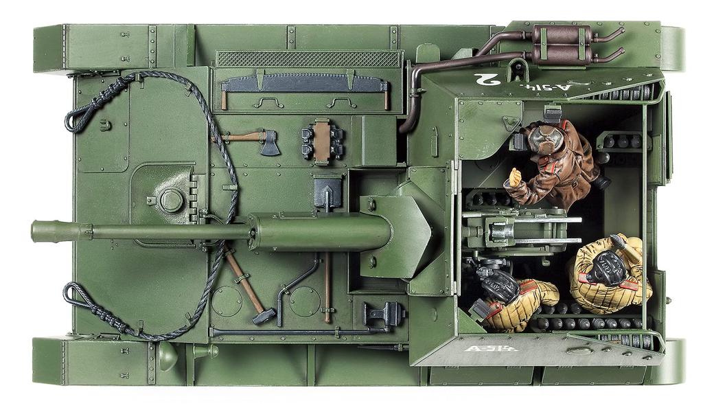 Tamiya 1/35 Военная миниатюра Серия Нет. 348 Советская самоходная артиллерийская установка СУ-76М Пластиковая модель 35348