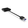 ICY BOX | IB-CR301-U3 USB 3.0 External Card Reader | USB 3.0 Type-A | 3 x card reader slots: CF, SD, microSD