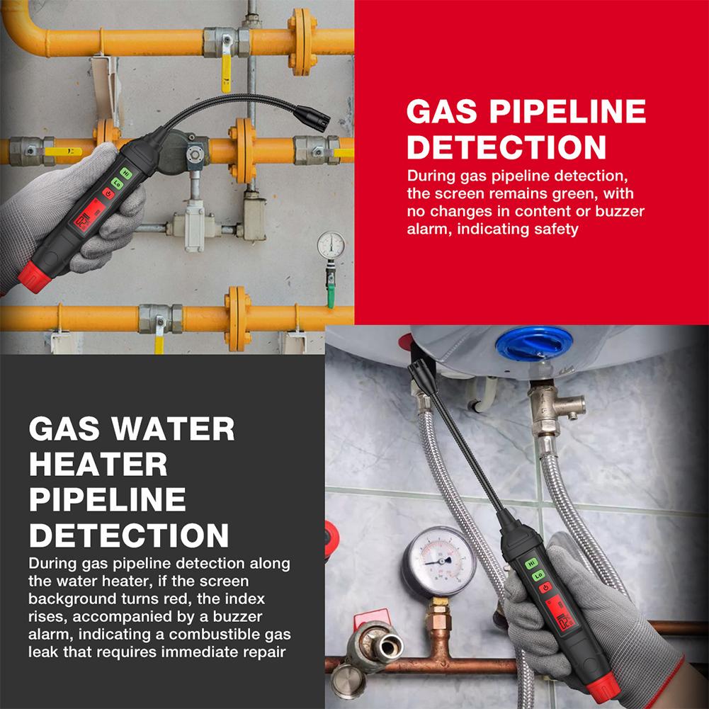 Портативный анализатор концентрации газов с цифровым дисплеем, детектор природного метана, определяющий источник метана, природный газ