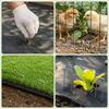 100Pcs U-shaped Ground Pegs 6 Inch Garden Securing Stake Galvanized Landscape Fabric Staple Fabric Netting Garden Lawn Accessory