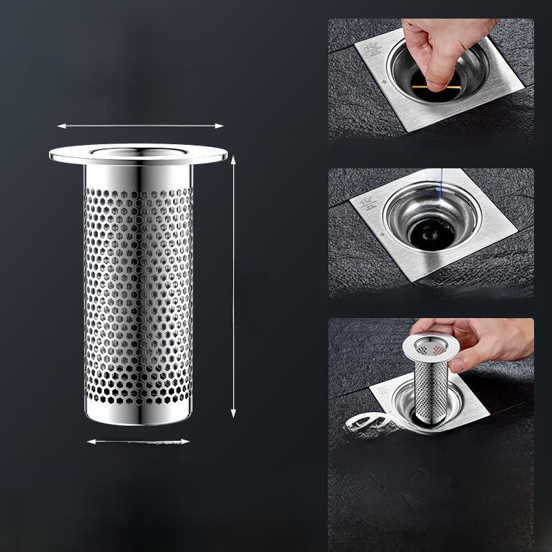 Всплывающий слив для раковины с сеткой-фильтром и заглушкой против запаха