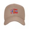 Custom Coat Of Arms Of Norway Baseball Cap Unisex Women Breathable Norwegian Flag Proud Dad Hat Outdoor