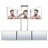 3 Way Makeup Mirror 360 Degree Cosmetic Mirror with Led Light Hair Dressing Mirrors Trifold Mirror For Hair Cutting Tools